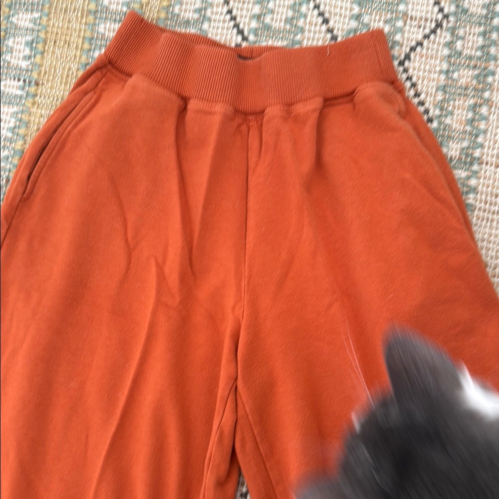Orange Wide-Leg Pants - Picture 2 of 4